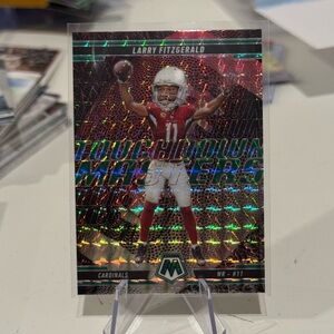 🔥 2025 Larry Fitzgerald Panini Mosaic Fluorescent Touchdown Masters Prizm